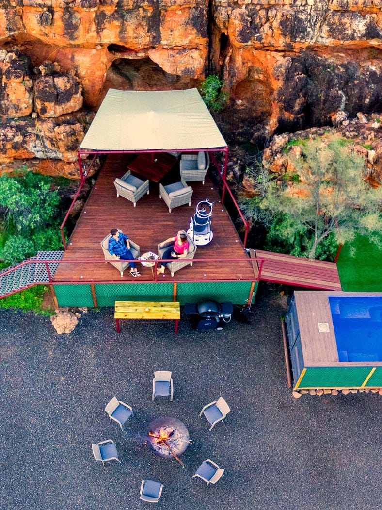 Kings Creek Station glamping in the Red Centre