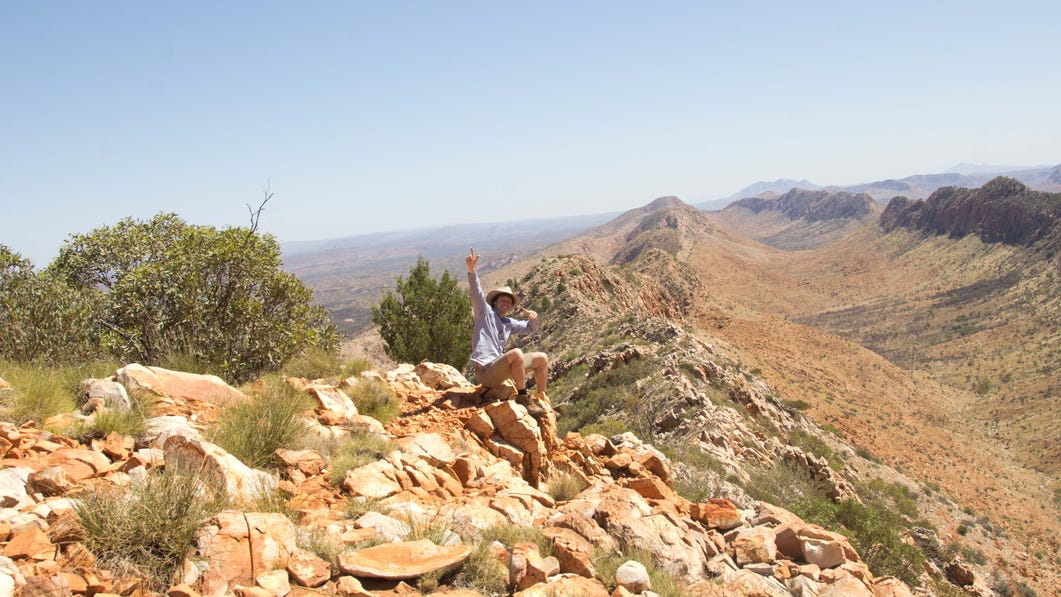Along the Larapinta track