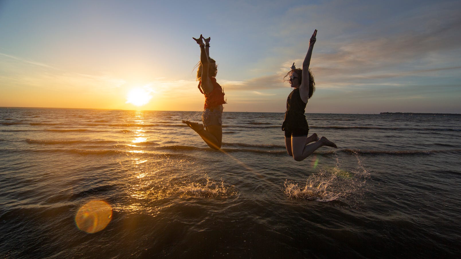 Two girls at Casuarina Beach