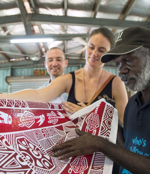 Looking at art on the Tiwi Island