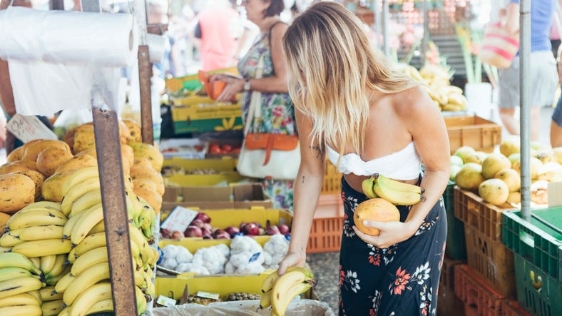 Fresh fruit at Rapid Creek Markets in Darwin