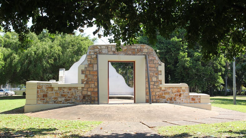 Old Town Hall Ruins in Darwin CBD