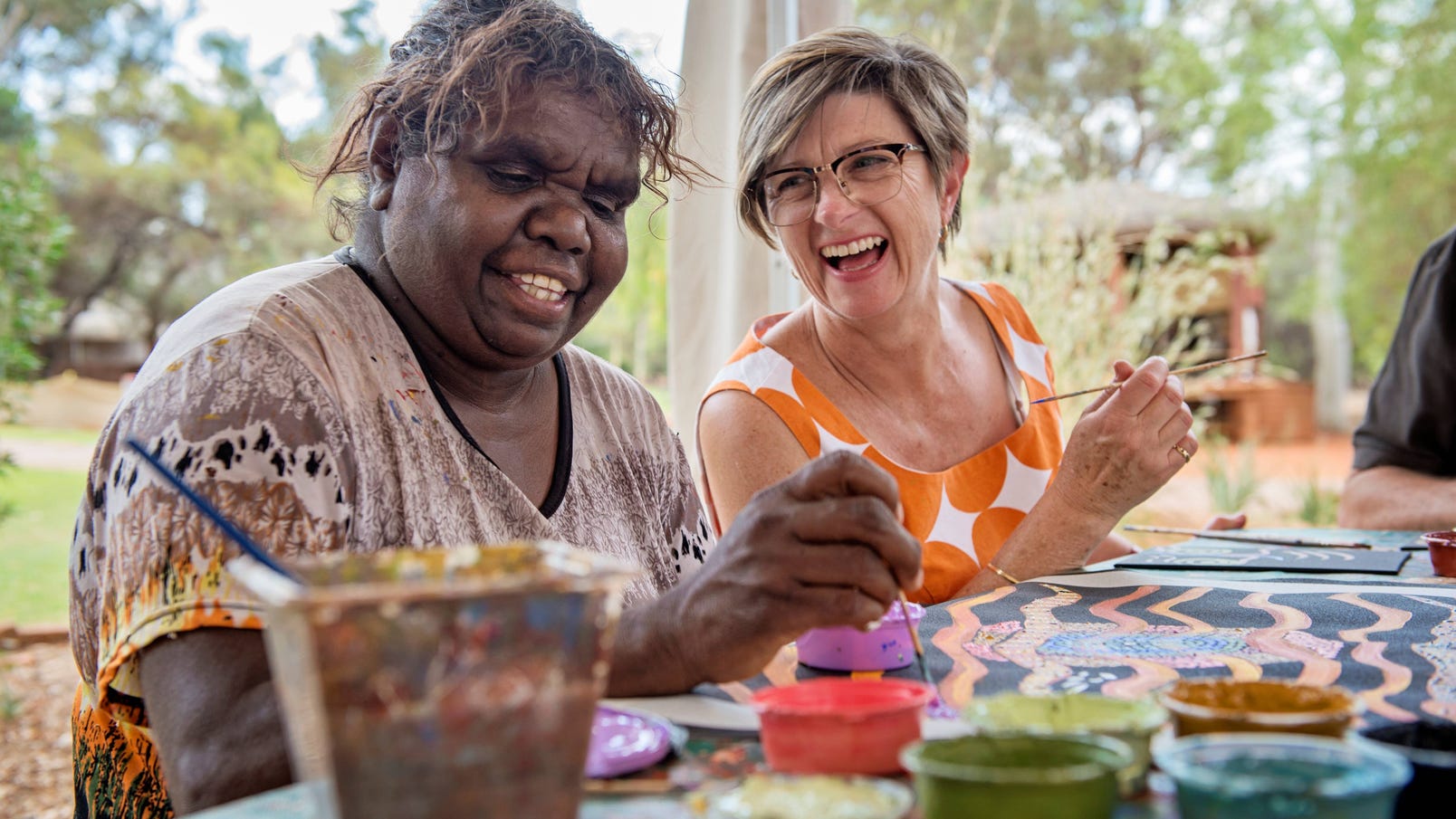 Maruku Arts dot painting Uluru